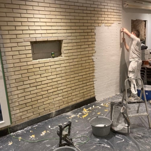 Facaderenovering af murstenshus på Sjælland