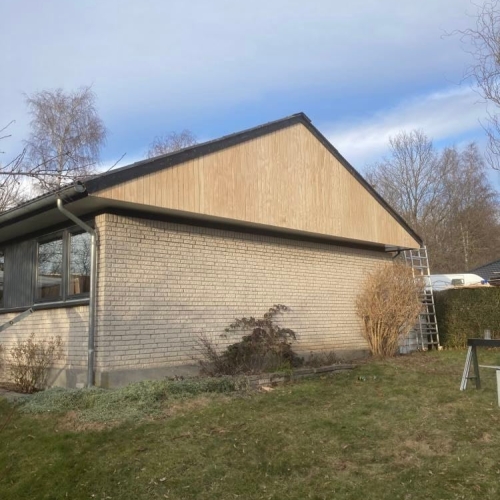 Gavl bygget af tømrer i Roskilde på Sjælland