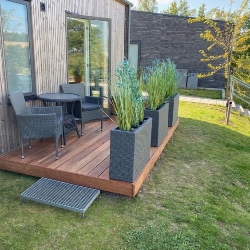 Træterrasse bygget af tømrer i Hillerød