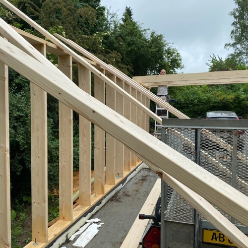 Tømrer til tilbygning af carport i Måløv, nær København