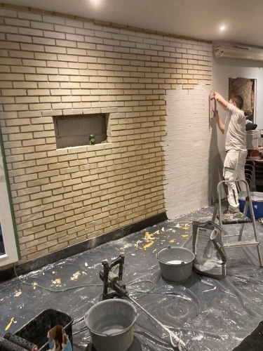 Facaderenovering af murstenshus på Sjælland