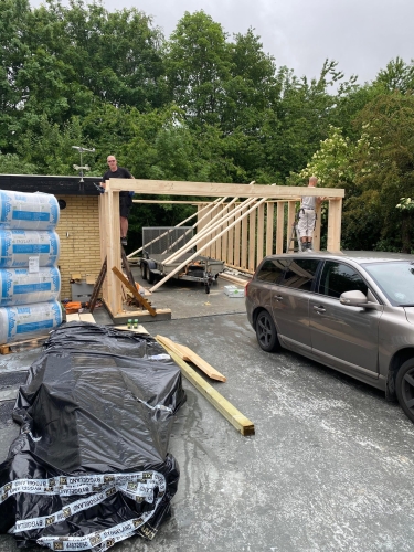 Tømrer til tilbygning af carport i Måløv, mellem Roskilde og København