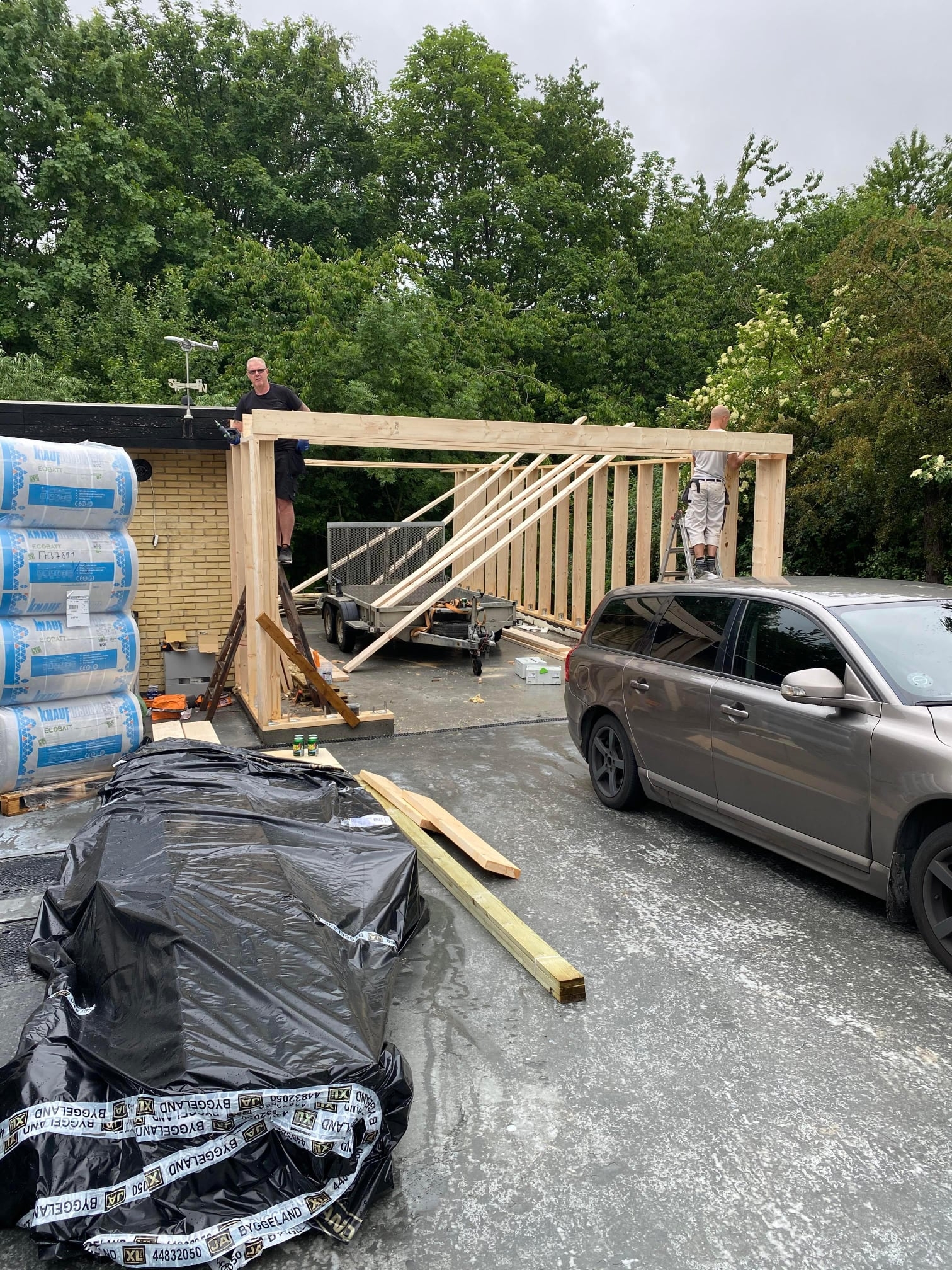 Tømrer til tilbygning af carport i Måløv, mellem Roskilde og København